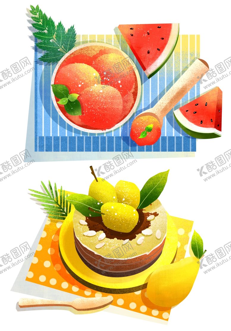 编号：46480009162118173790【酷图网】源文件下载-手绘餐饮美食