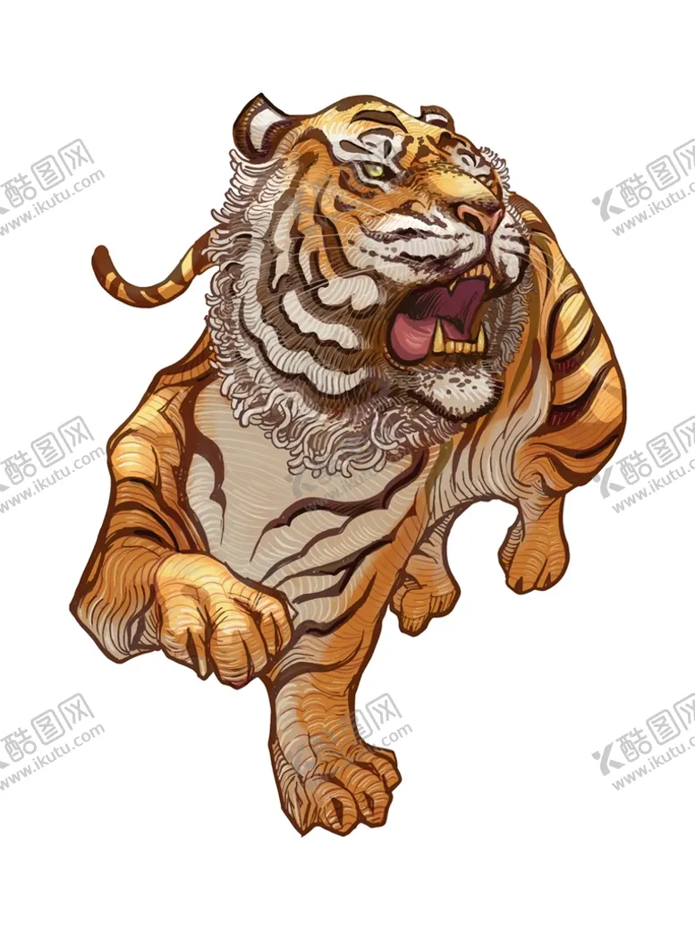编号：40958609231706404210【酷图网】源文件下载-卡通老虎