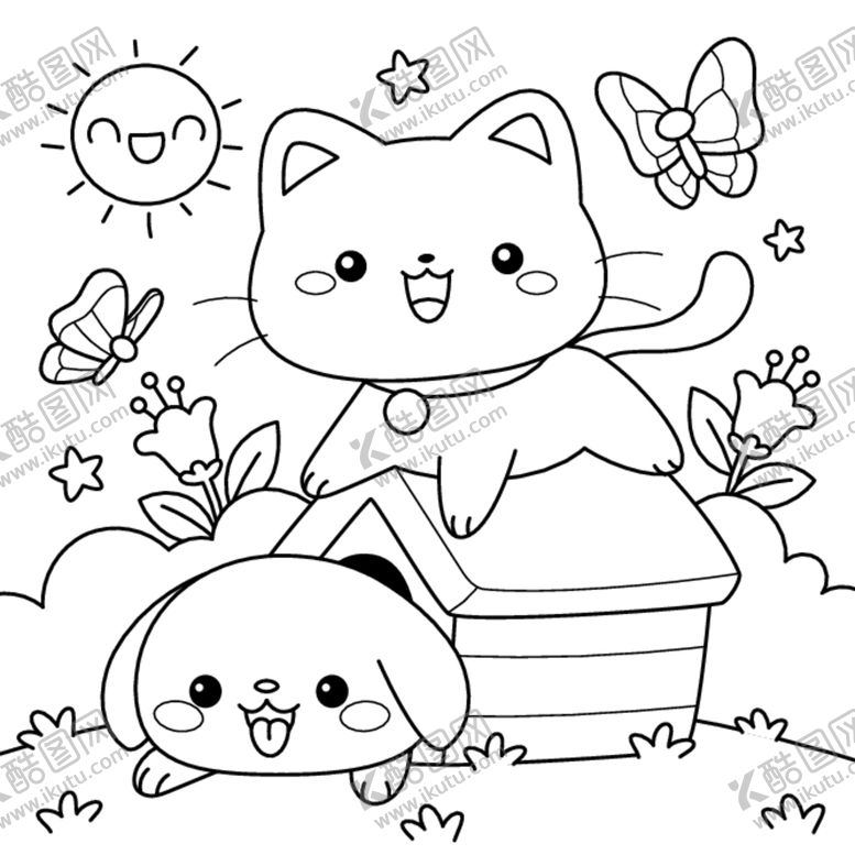 编号：95218801170639512340【酷图网】源文件下载-卡通线稿
