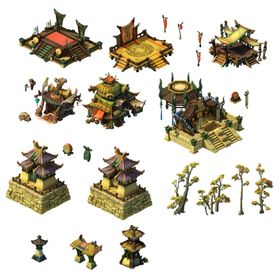 游戏房屋建筑物元素