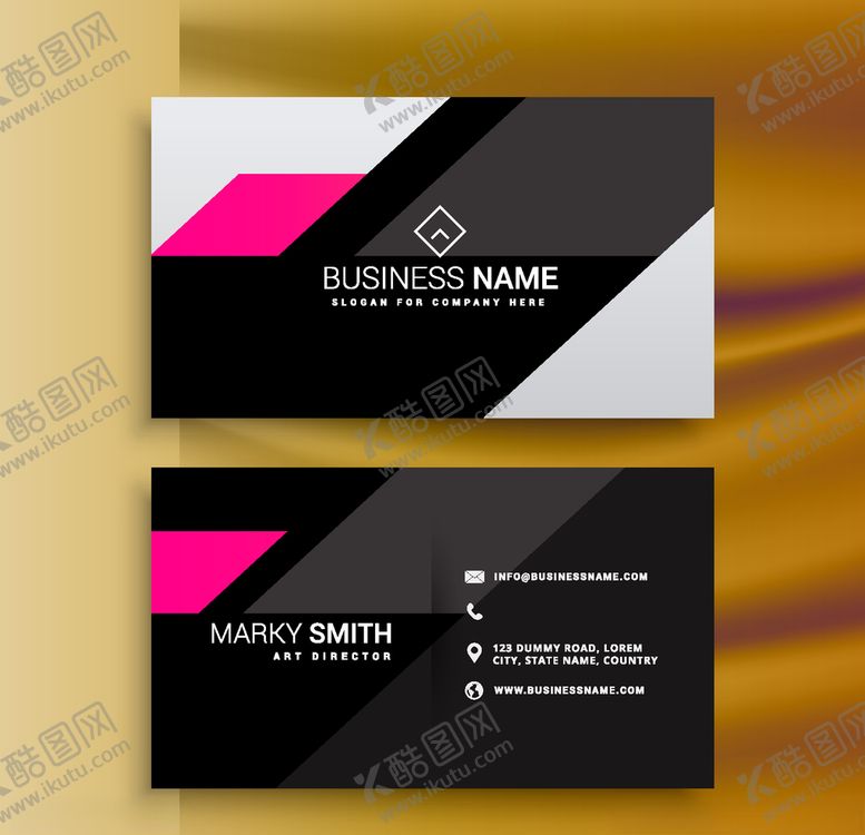 编号：92032109160937176092【酷图网】源文件下载-名片模板