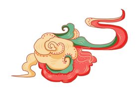 中国风祥云云纹节日元素