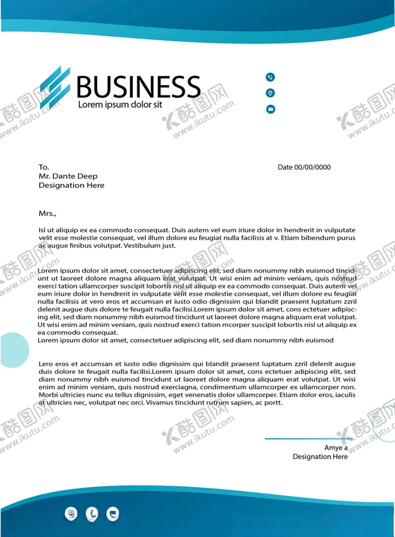 编号：24355304101912326899【酷图网】源文件下载-制度牌商务信纸宣传单