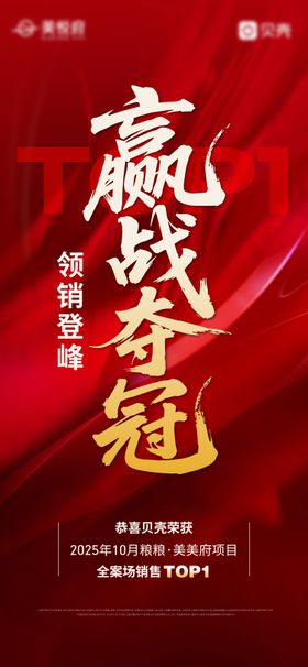地产赢战夺冠海报