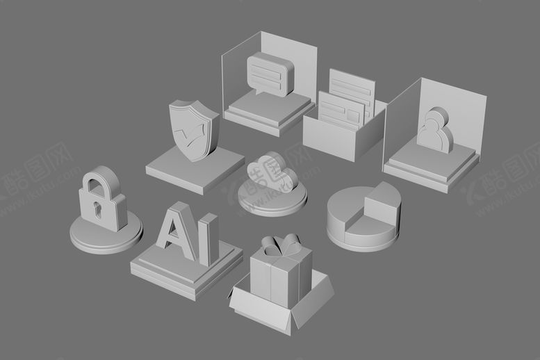 编号：60657501260337142813【酷图网】源文件下载-C4D icon 图标