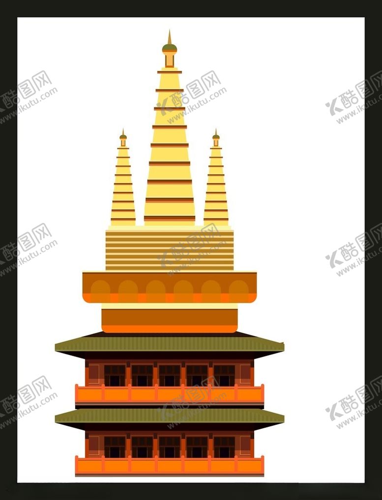 编号：39260901170728467529【酷图网】源文件下载-手绘古典建筑
