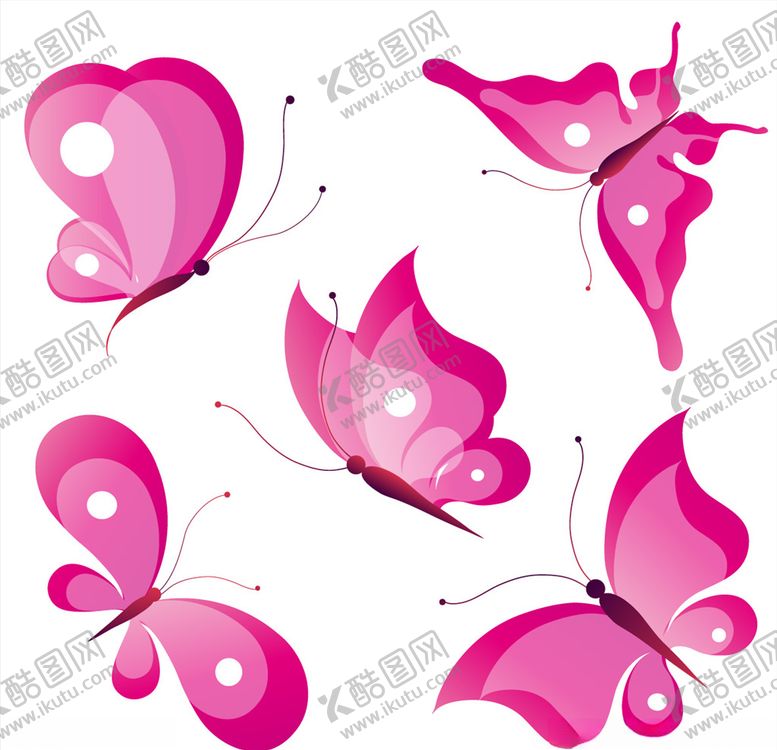 编号：14402410260611336922【酷图网】源文件下载-卡通蝴蝶