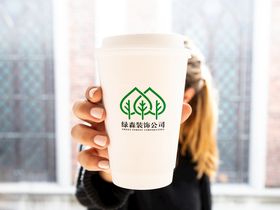 手持杯子样机咖啡杯样机贴图