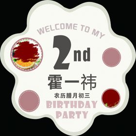 可爱宝宝生日海报