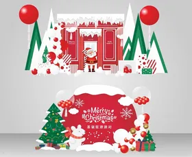 圣诞场景布置装饰素材