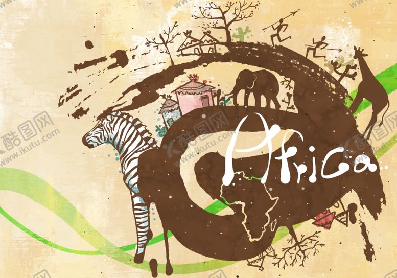 编号：40346209120444527317【酷图网】源文件下载-非洲旅游海报