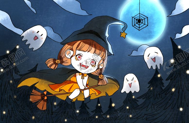 编号：75423910171602033392【酷图网】源文件下载-万圣节插画