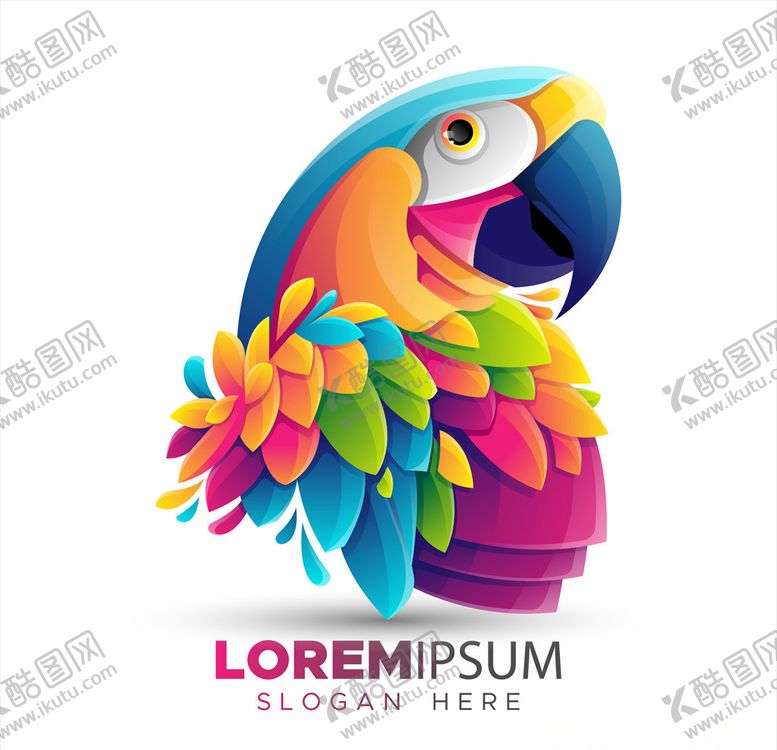 编号：15006409261327202613【酷图网】源文件下载-创意鹦鹉头像