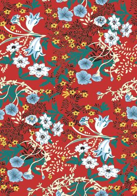 小碎花数码印花