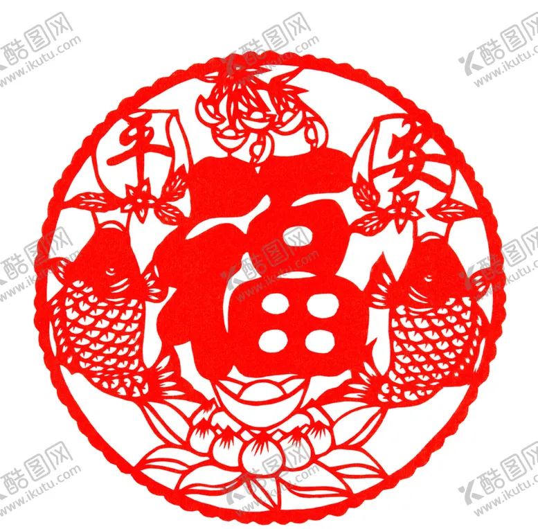 编号：65870404141456066502【酷图网】源文件下载-2021新年剪纸福字