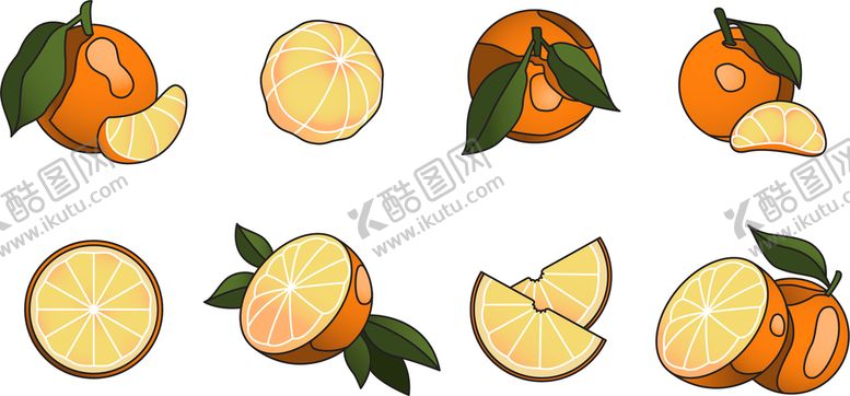 编号：49378110082239368945【酷图网】源文件下载-卡通橘子