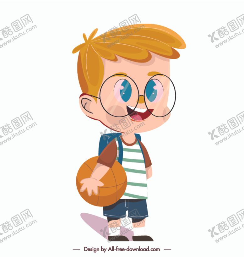 编号：35795804060639088275【酷图网】源文件下载-矢量卡通学生