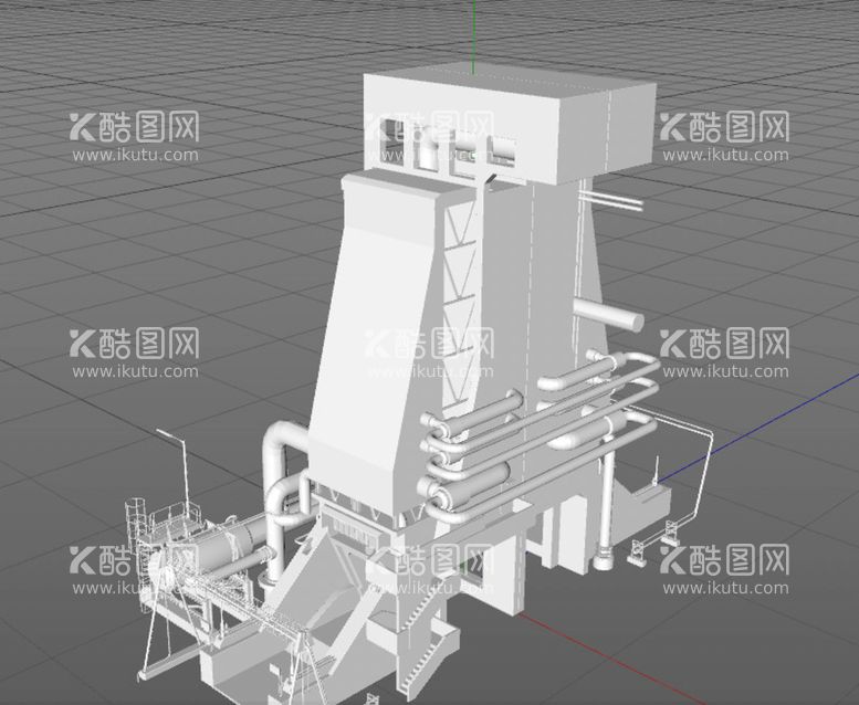 编号：47982812090123527066【酷图网】源文件下载-C4D模型工厂设备