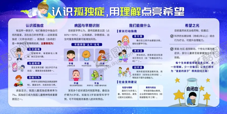 编号：64104306231511205495【酷图网】源文件下载-世界自闭症