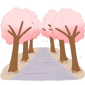 樱花素材装饰背景展节