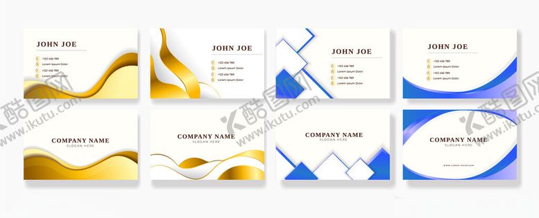 编号：86709304031805418796【酷图网】源文件下载-金色名片