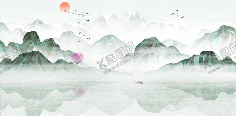 编号：10784509150812333323【酷图网】源文件下载-水墨山水