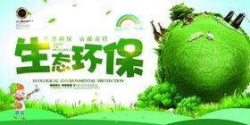 保护环境画面资源展架