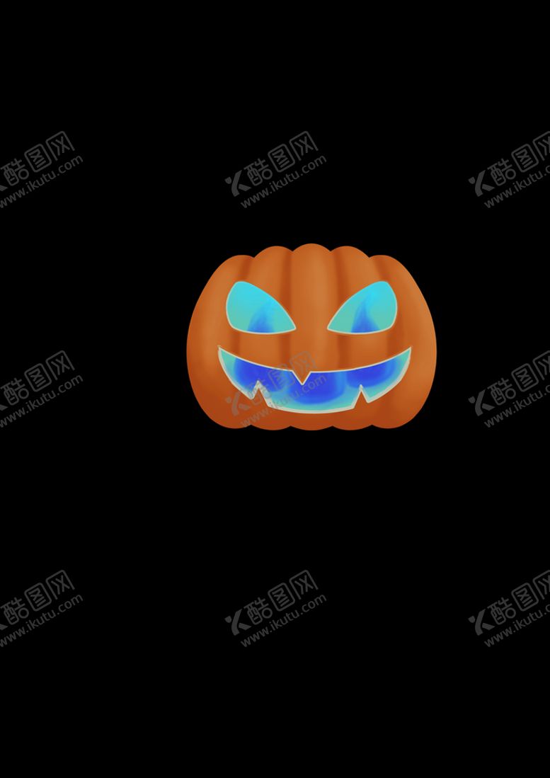 编号：90841210211753323712【酷图网】源文件下载-万圣节南瓜头蓝色