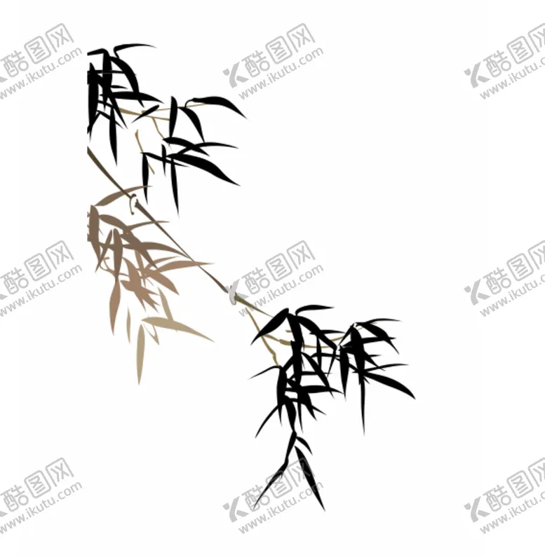 编号：38629009170610020629【酷图网】源文件下载-水墨竹子