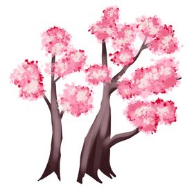 樱花装饰素材