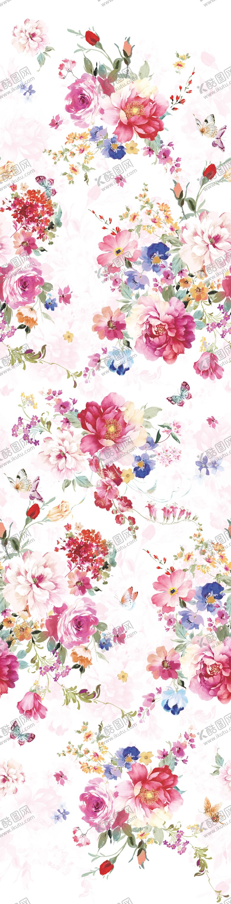编号：53857910111236002035【酷图网】源文件下载-手绘花背景