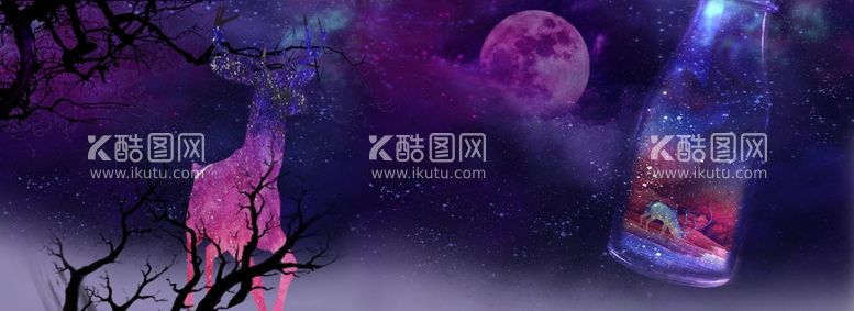 编号：35421112200029325748【酷图网】源文件下载- 创意星空合成海报图片