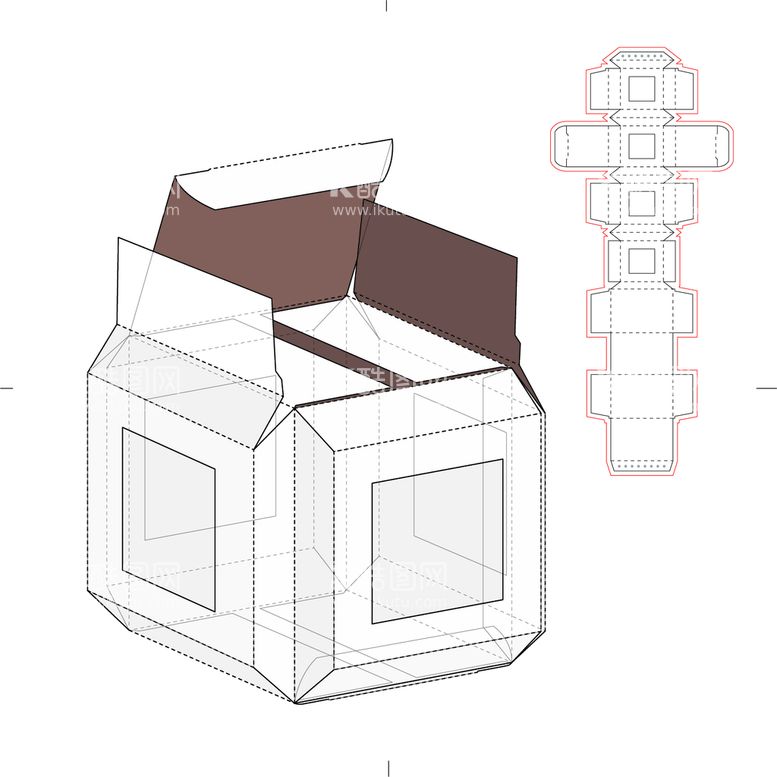 编号：56102309181819393146【酷图网】源文件下载-包装盒刀版图 