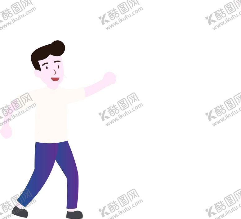 编号：24501609230142262046【酷图网】源文件下载-跑步男孩环保插画