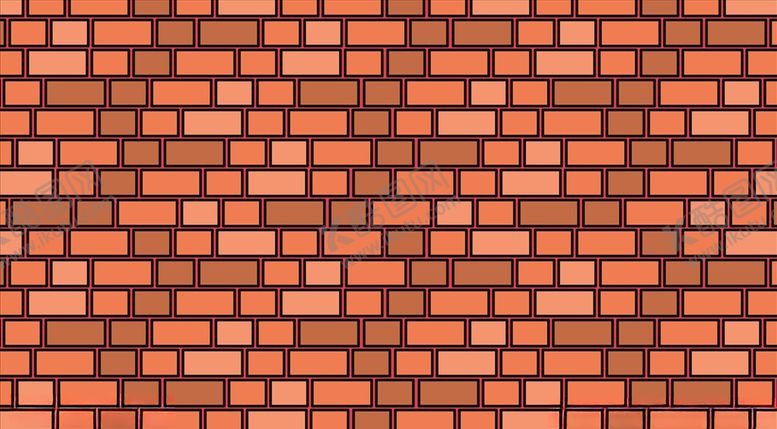编号：17739909160324102642【酷图网】源文件下载-卡通红砖
