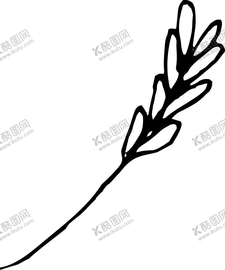 编号：14826610112224237395【酷图网】源文件下载-手绘植物枝干