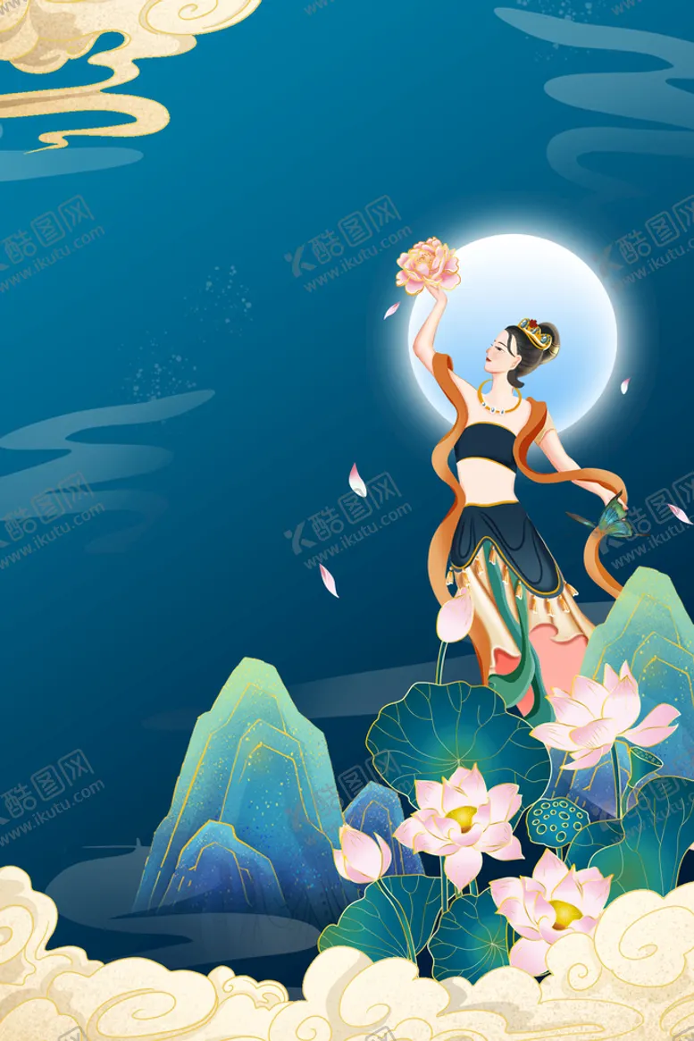 编号：24053809210421190265【酷图网】源文件下载-手绘国潮风格PSD素材