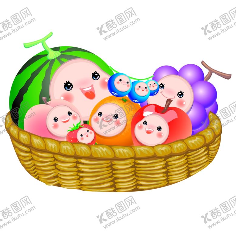 编号：18158006190006095796【酷图网】源文件下载-水果组合图片