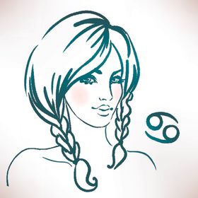 手绘美女头像