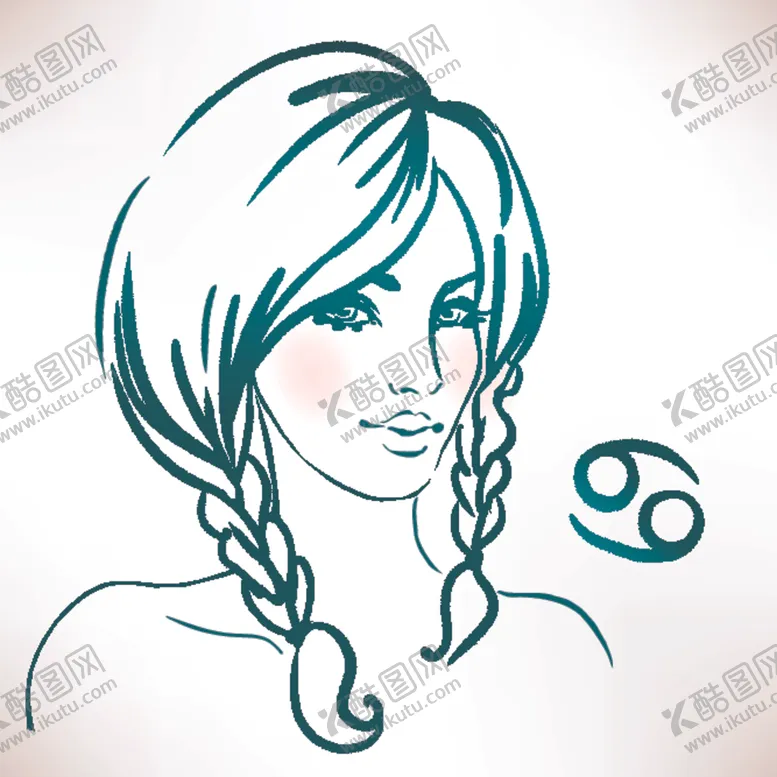 编号：90363807140806015730【酷图网】源文件下载-手绘美女头像