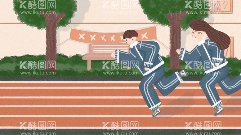 编号：49681411131508333037【酷图网】源文件下载-跑步比赛插画