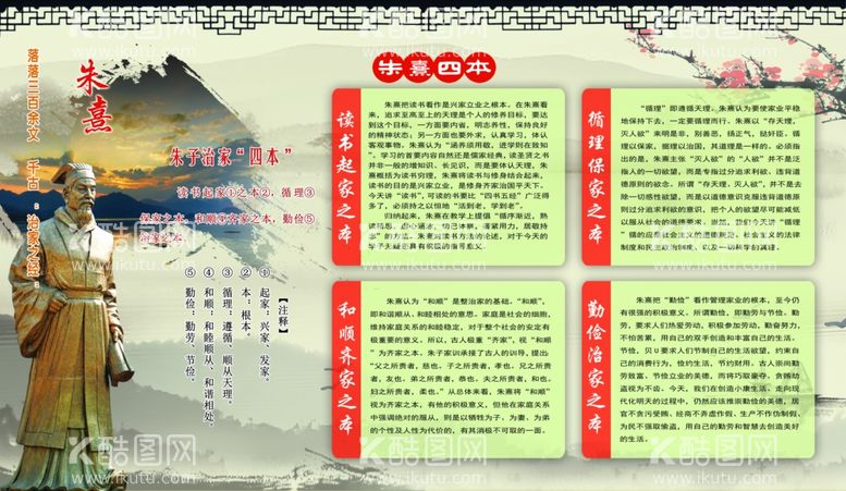 编号：37947011291431182129【酷图网】源文件下载-朱子四本