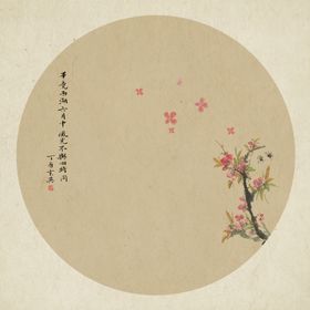 中国风工笔画背景