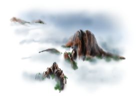 水墨山水素材