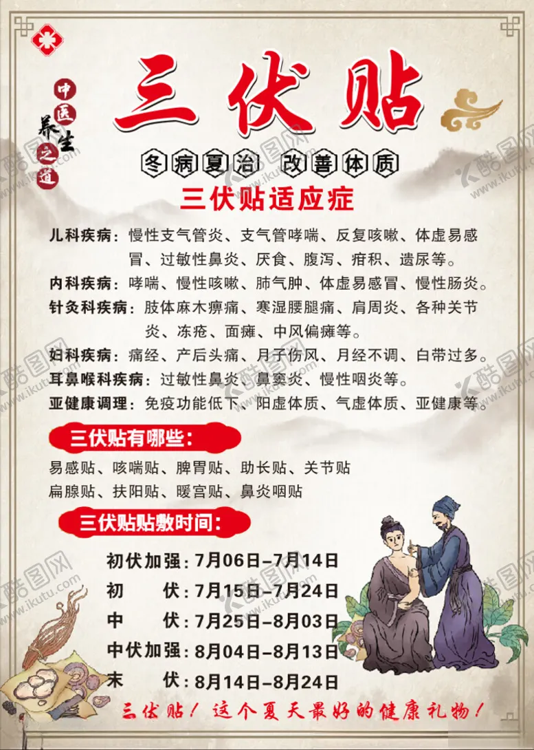 编号：68694802150828156084【酷图网】源文件下载-三伏贴海报