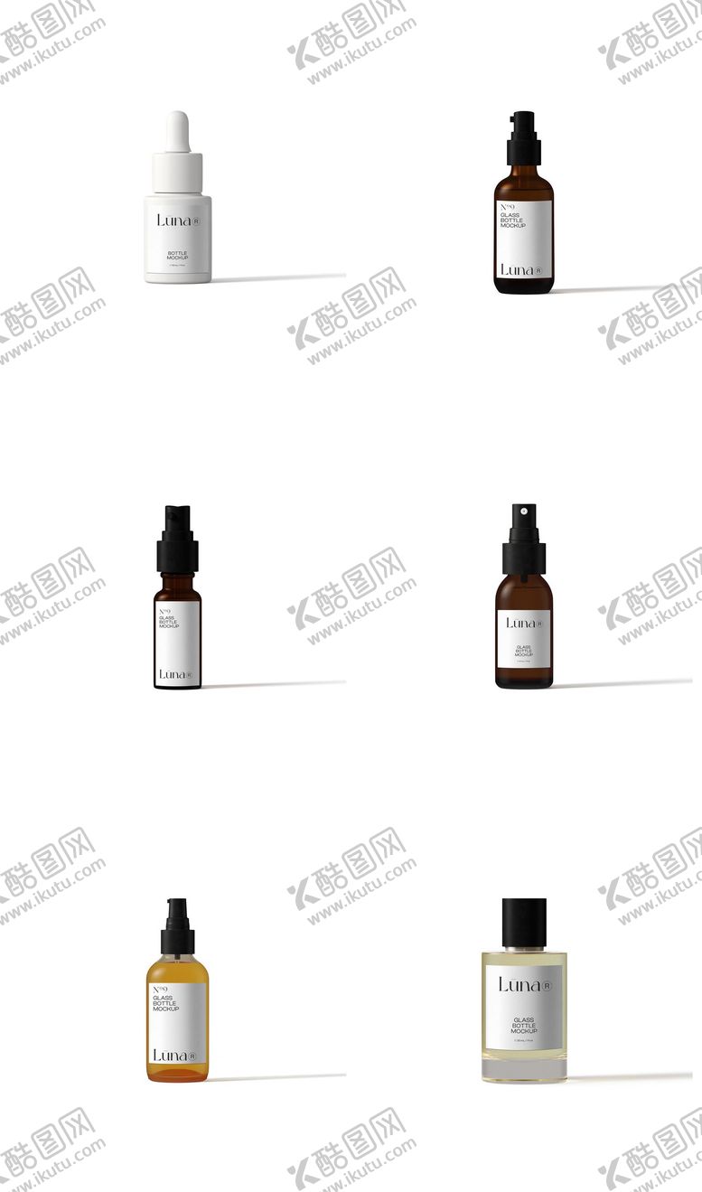 编号：87487608142310071786【酷图网】源文件下载-化妆品瓶装包装样机