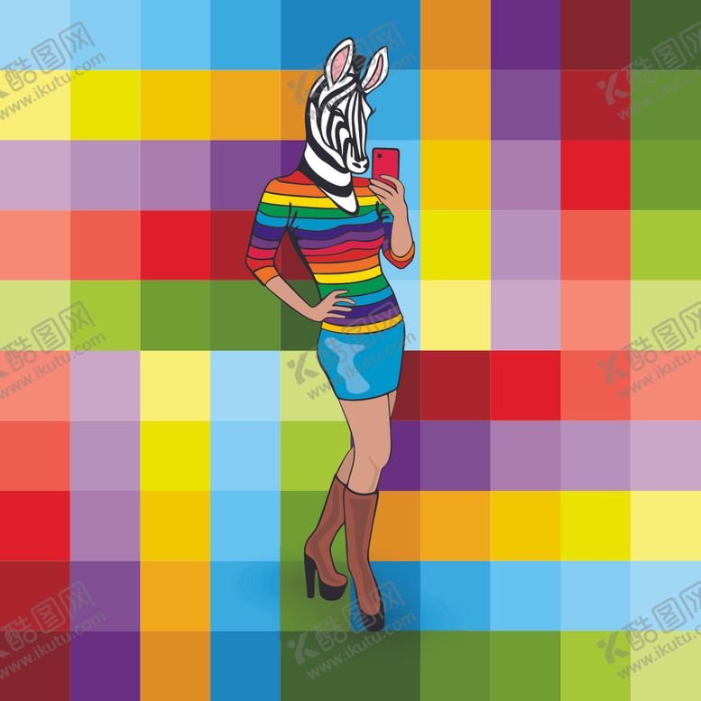 编号：55303410120639261252【酷图网】源文件下载-抽象动物