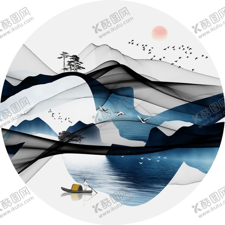 编号：24350505070623536511【酷图网】源文件下载-中国山水装饰画