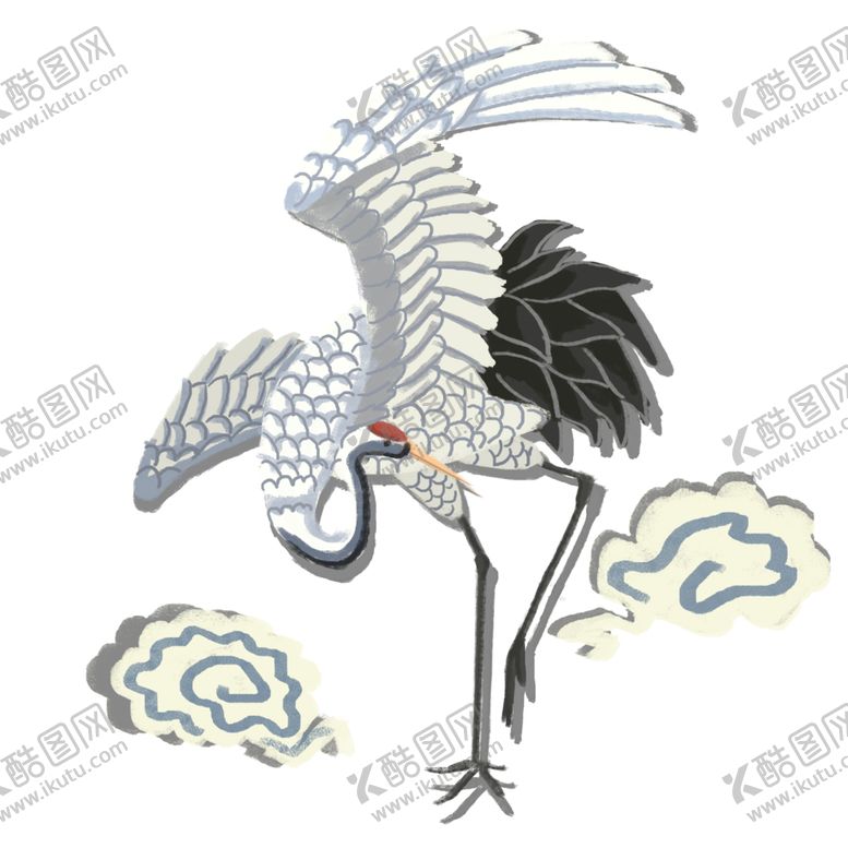 编号：36709910091139307008【酷图网】源文件下载-仙鹤素材