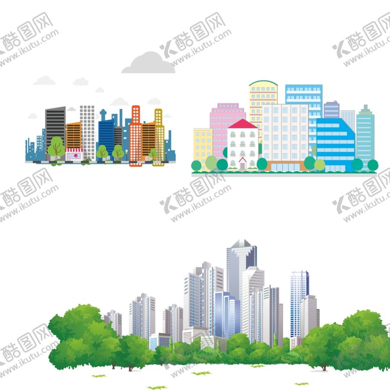 编号：17984907141745593569【酷图网】源文件下载-卡通城市